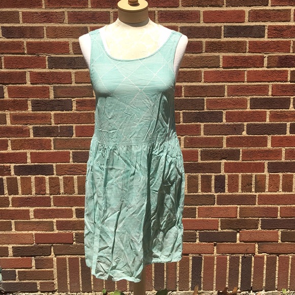 Roxy aqua flowy summer dress size M! - Picture 2 of 8